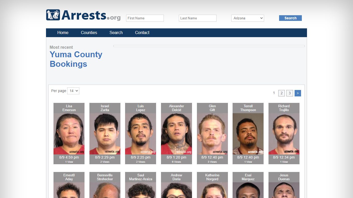 Yuma County Arrests and Inmate Search